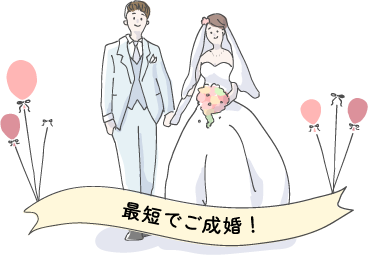 最短でご成婚！