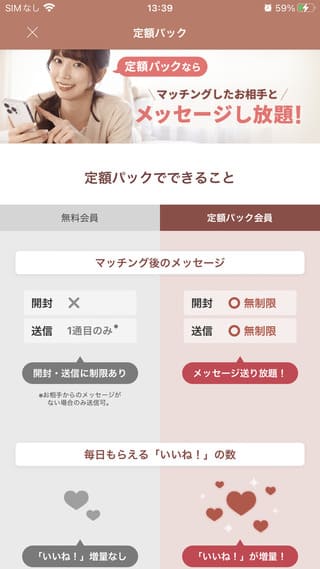 アンジュの有料会員・無料会員の違い