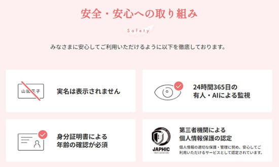 アンジュは安全なアプリ